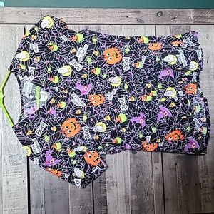 Halloween scrub top